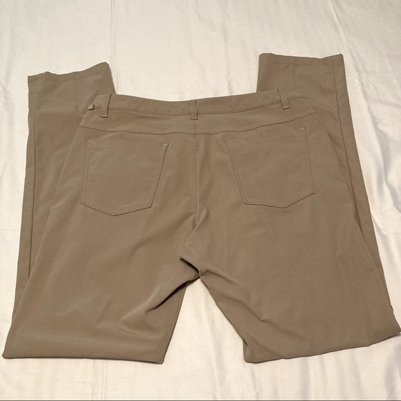 Lululemon Jeans Style Stretch Flat Front Chino Pants Size 32/34 - Picture 4 of 13